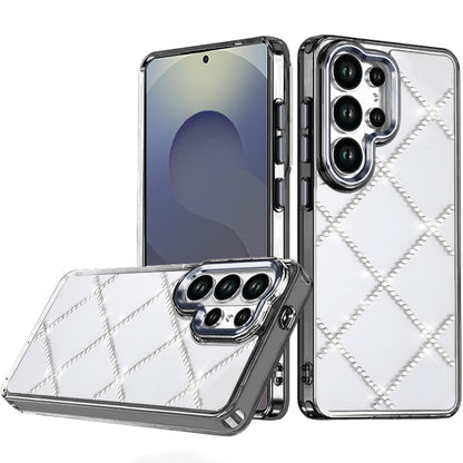 For Samsung Galaxy S26+ / S26 Plus Gem Glitter Diamond Bling Clear Hybrid TPU Cover, Colorful Shockproof Protective Back, Slim Fit for Women Girls Case Cover