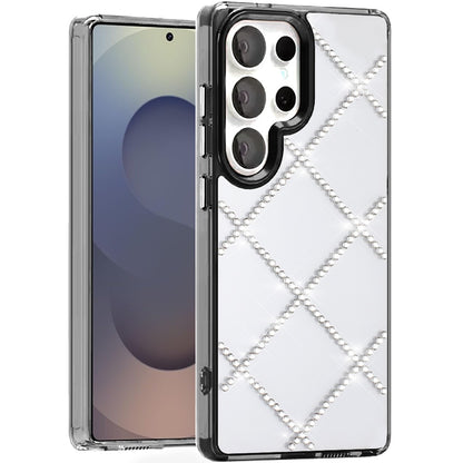 For Samsung Galaxy A16 5G Gem Glitter Diamond Bling Clear Hybrid TPU Cover, Colorful Shockproof Protective Back, Slim Fit for Women Girls Case Cover