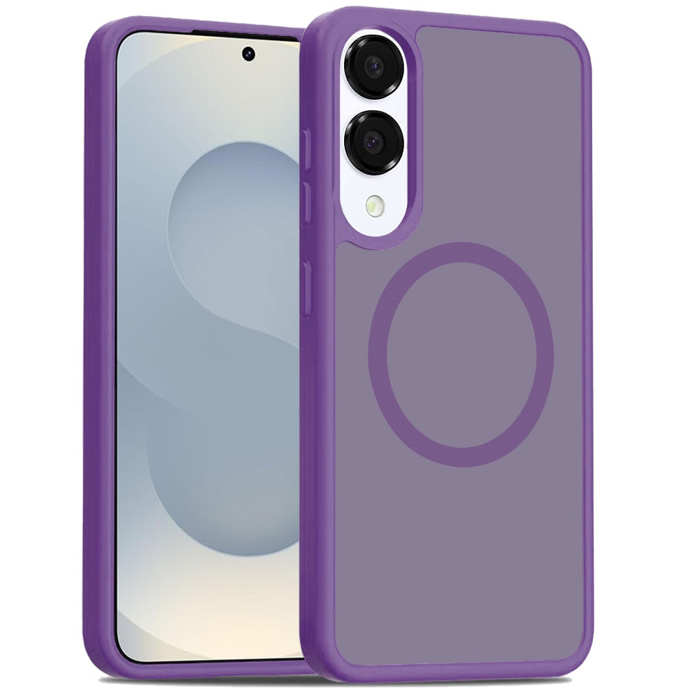 For Samsung Galaxy S25 EDGE MagSafe Compatible Case Hybrid Soft TPU Bumper Hard Translucent Matte Back Slim Shockproof Case Cover