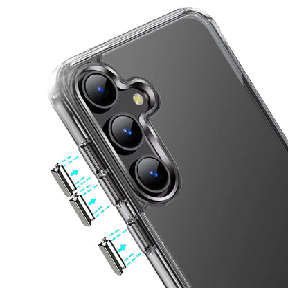 For Samsung Galaxy S24 Fan Edition /Galaxy S24 FE Shockproof Slim Crystal Clear Transparent Hybrid Cover with Enhanced Drop Protection Case Cover Transparent