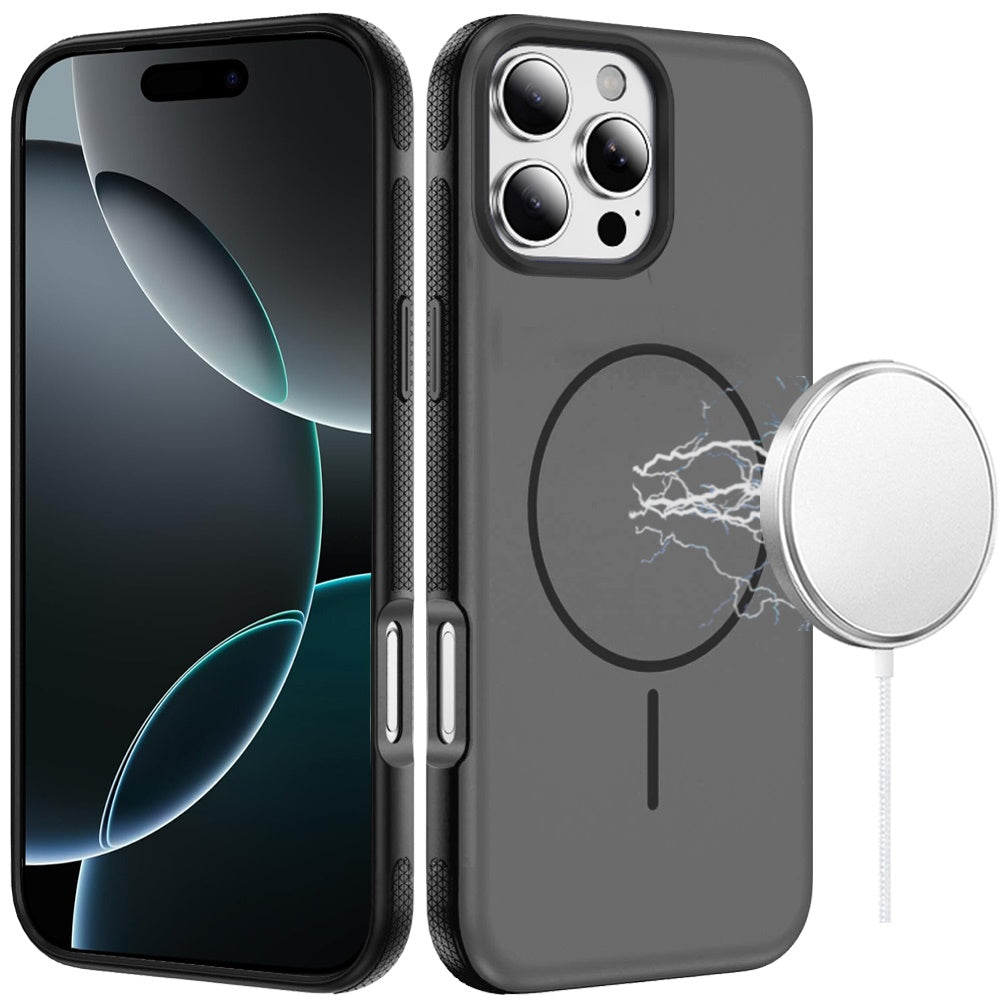 For iPhone 16 Pro Max (6.9") Super Magnetic Premium Edged Core Matte Thick Hybrid Drop Protection Shockproof Design Protector