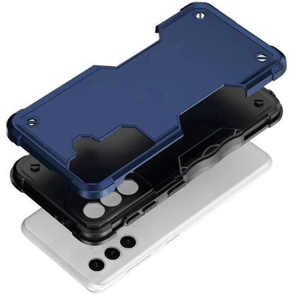 For Samsung Galaxy S25 FE, S25 Fan Edition Slim Tough Shockproof Hybrid Heavy Duty 2in1 Dual Layer TPU Bumper Rugged Rubber Defend Armor Case Cover Blue