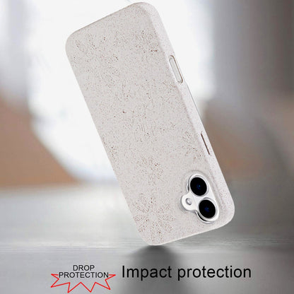 For Apple iPhone 16 (6.1") Eco Friendly Bio-Degradable Design Hybrid Cases Slim Fit Soft TPU Drop Protection Rubber printed Case Cover