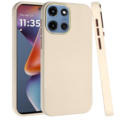 For Motorola Moto G 5G 2025 Hybrid Armor Shockproof, Durable Bumper Rubber Gummy Gel Slick Hard PC Silicone TPU Case Cover