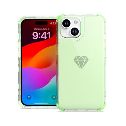 For Apple iPhone 15 Pro (6.1") Hybrid Transparent 3in1 Corner Tough Durable Detachable Shockproof Frame Hard PC + TPU  Phone Case Cover