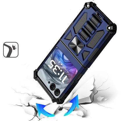 For Motorola Razr 2025 /2024 Hybrid Shockproof [Military Grade] Rugged Protective with Magnetic Car Mount & Invisible Stand Case Cover