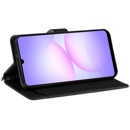 For Samsung Galaxy A07 Wallet Cases PU Leather with Credit Card /ID /Cash Holder Slot Dual Flip Book Pouch, Stand and Strap Case Cover