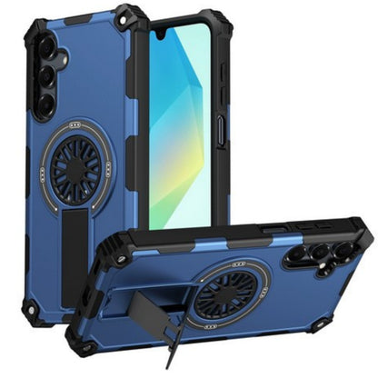 For Samsung Galaxy A37 5G Magnetic Circle Kickstand Hybrid Shockproof Protection with Secure Grip and MagSafe Compatible Design Case Cover