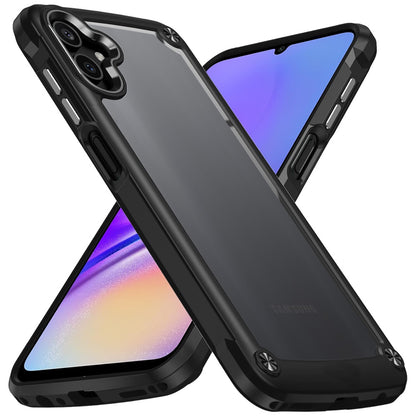 For Apple iPhone 17E /16E Hybrid Transparent Rubber with Metal Buttons & Camera Edges Hard TPU Corner Frame Bumper Case Cover