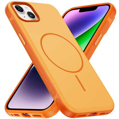 For Apple iPhone 11 Super Magnetic Premium Edged Core Matte Thick Hybrid Drop Protection Shockproof Design Case Cover Cosmic Orange