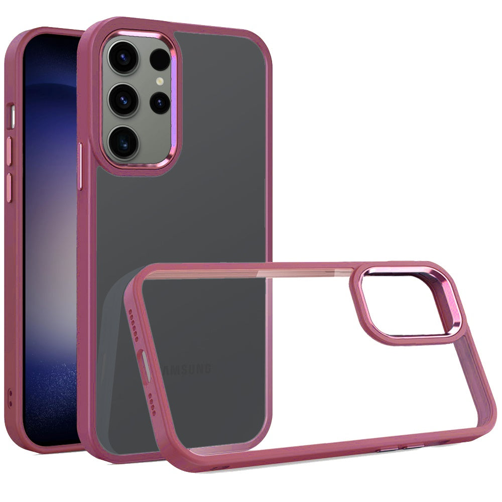 For Google Pixel 10 Pro XL Slim Fit Hybrid Transparent Thick Acrylic with Metal Buttons Frame Protective Hard PC + TPU Shockproof Case Cover