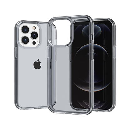 For Samsung Galaxy A16 5G Transparent Shock Absorption Thick TPU Rubber Ultra Thick Hybrid Silicone Protective Slim Back Case Cover Smoke Gray