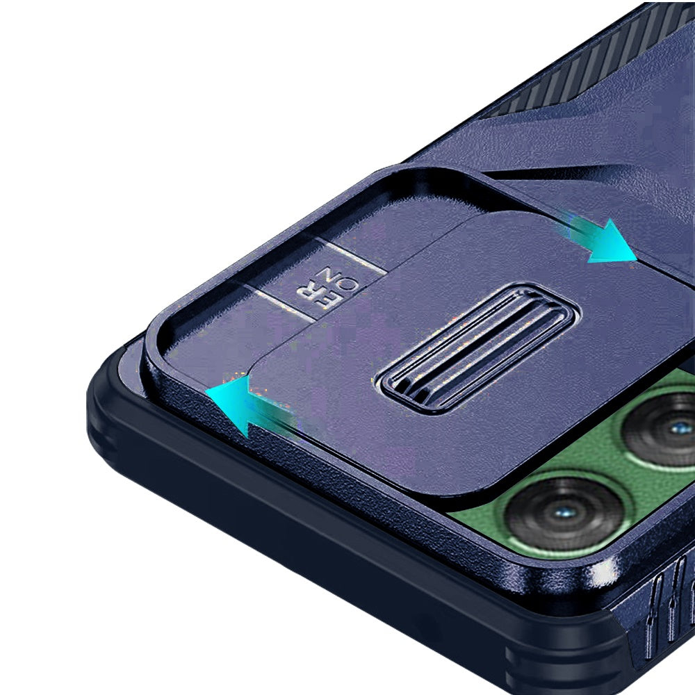 For Google Pixel 10 Pro XL Slim Fit Shockproof Hybrid with Slide Camera Window Covering, Rugged Tpu Silicone Hard PC Bumper Case Cover