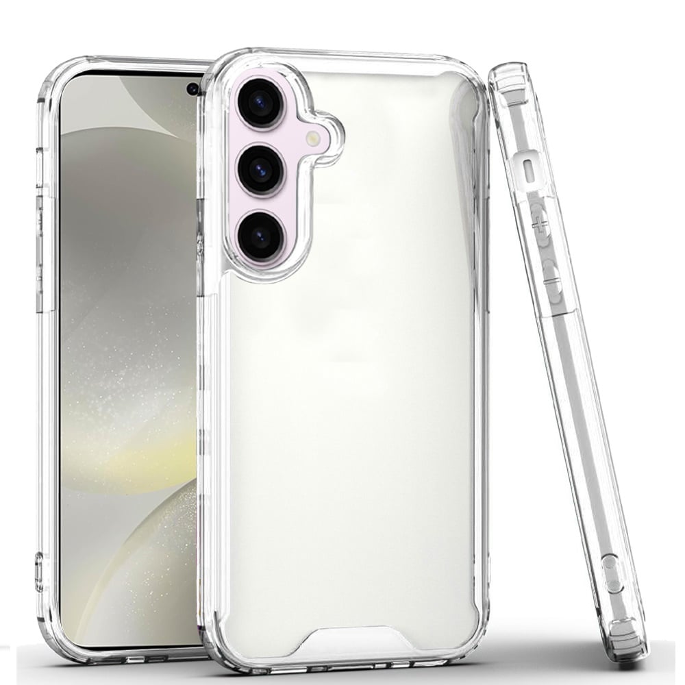For Apple iPhone 17 (6.3") Clear Colored Shockproof Transparent Hard PC + Rubber TPU Hybrid Bumper Shell Slim Protective Case Cover Clear+Clear