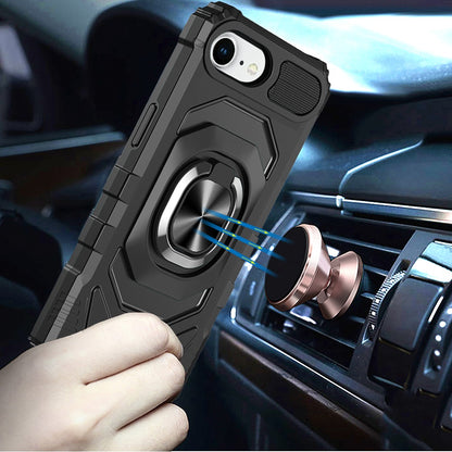 Hybrid Dual Layer with 360° Rotate Magnetic Ring Stand Holder Kickstand TPU Rugged PC Shockproof