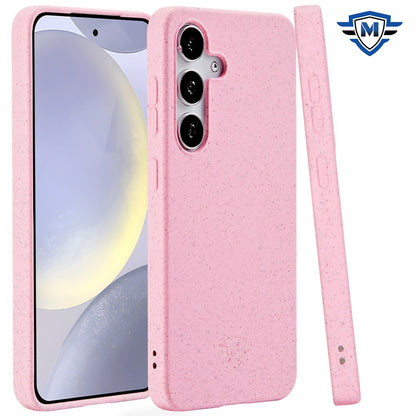 For Samsung Galaxy S24+ Plus Wheat Fiber Eco Slim Shock Protection Durable Grip Lightweight Bio Material Design for Plus Series Case Cover Pink