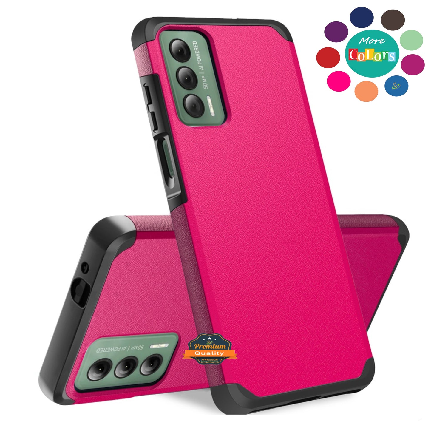 For Samsung Galaxy A36 Premium Slim Tough 2in1 Hybrid Case Dual-Layer PC TPU Rubber Armor with Shockproof Protection Case Cover