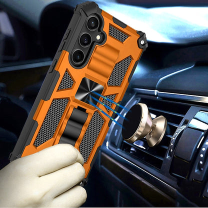 For Samsung Galaxy S26 Hybrid Shockproof [Military Grade] Rugged Protective with Magnetic Car Mount & Invisible Stand Case Cover