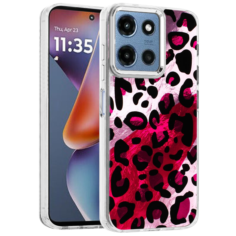 For Motorola Moto G 5G 2025 Fashion Beautiful Epoxy Design Hybrid Fashion Stylish TPU Protective, Shockproof Hybrid PC Case Cover