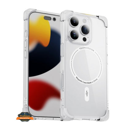 For Samsung Galaxy S25 /S24 Slim Fit Hybrid Case Clear Corner Bumper MagSafe Compatible, Hard TPU Rubber Shockproof Case Cover