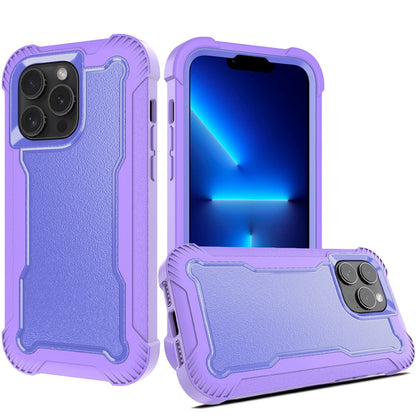 For Apple iPhone 16 Pro (6.3") Tough Hybrid Shockproof Hybrid PC + TPU Bumper Frame Rubber Drop Proof 3in1 Armor Full Body Case Cover