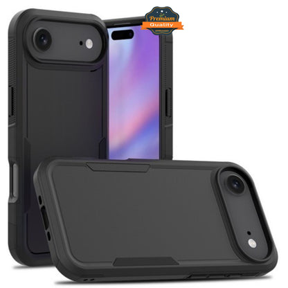 For Apple iPhone 17 Rugged Heavy-Duty Dual Layer Military-Grade, Rubber TPU Defender, Hybrid Shockproof Case Cover