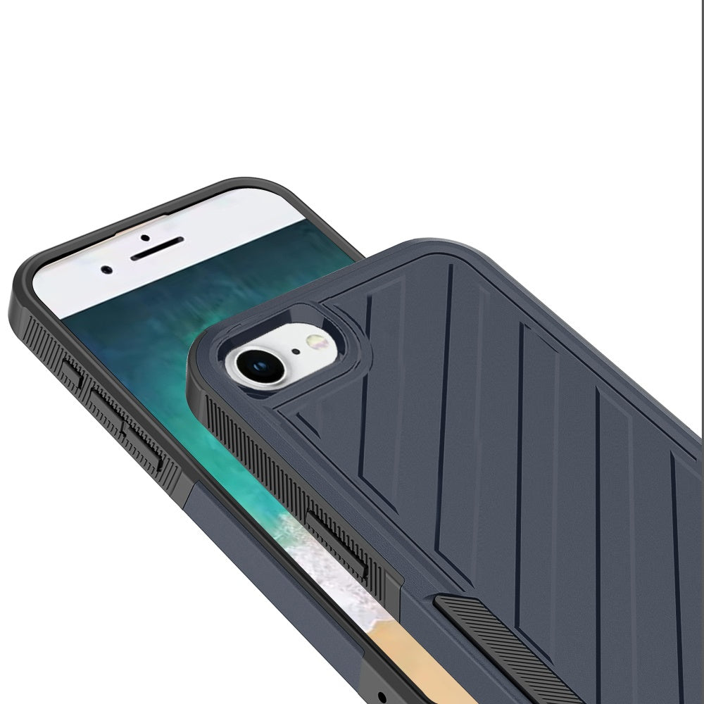 Hybrid lined shockproof dual layer Rugged 2in1 Hard PC & Silicone TPU Non Slip Textured Tough Armor