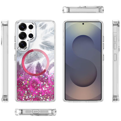 For Samsung Galaxy S26 Ultra Epoxy Glitter Shimmer Fashion Case with Magnetic Magsafe Compatible Hybrid Sparkling Slim Protective Case Cover
