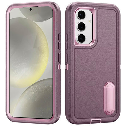 For Samsung Galaxy S25 Plus /S25+ /S24/Plus Hybrid 3 Layers Hard 3in1 Shockproof with Kickstand Heavy Duty Hard TPU Rubber Anti-Drop Case Cover