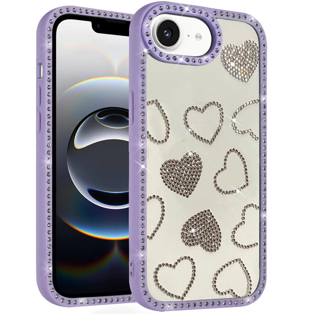 Spread Love Glitter Shimmer Bling Diamond Edge Hybrid Drop Protection Shockproof Design