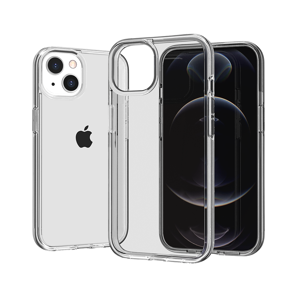 For Apple iPhone SE 3 (2022) SE/8/7 Transparent Shock Absorption PC + TPU Rubber Gel Thick 3mm Hybrid Silicone Slim Fit Back Case Cover
