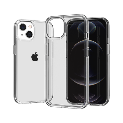 For Apple iPhone SE 3 (2022) SE/8/7 Transparent Shock Absorption PC + TPU Rubber Gel Thick 3mm Hybrid Silicone Slim Fit Back Case Cover