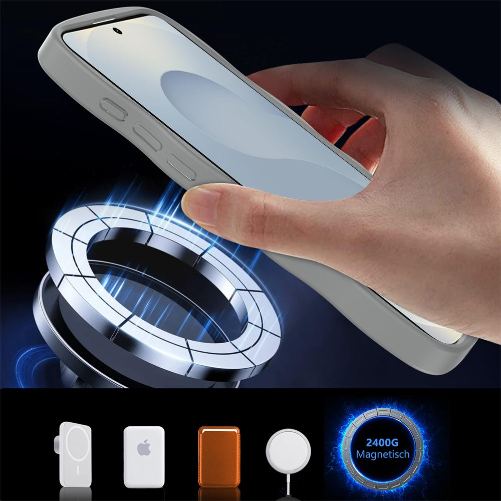 For Samsung Galaxy S26 Grip Hand Magnetic Hybrid Case Shockproof Protection Matte Skin Rubber TPU + PC Case Cover