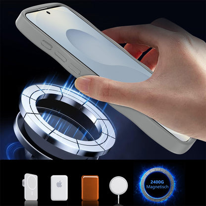 For Samsung Galaxy S26 Grip Hand Magnetic Hybrid Case Shockproof Protection Matte Skin Rubber TPU + PC Case Cover