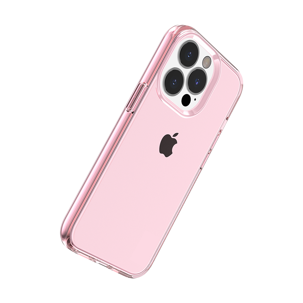 For Apple iPhone 17E /16E Transparent Shock Absorption PC + TPU Rubber Gel Thick 3mm Hybrid Silicone Slim Fit Back Case Cover Pink