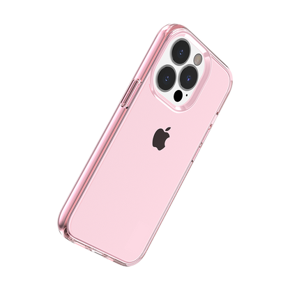 For Apple iPhone 17E /16E Transparent Shock Absorption PC + TPU Rubber Gel Thick 3mm Hybrid Silicone Slim Fit Back Case Cover Pink