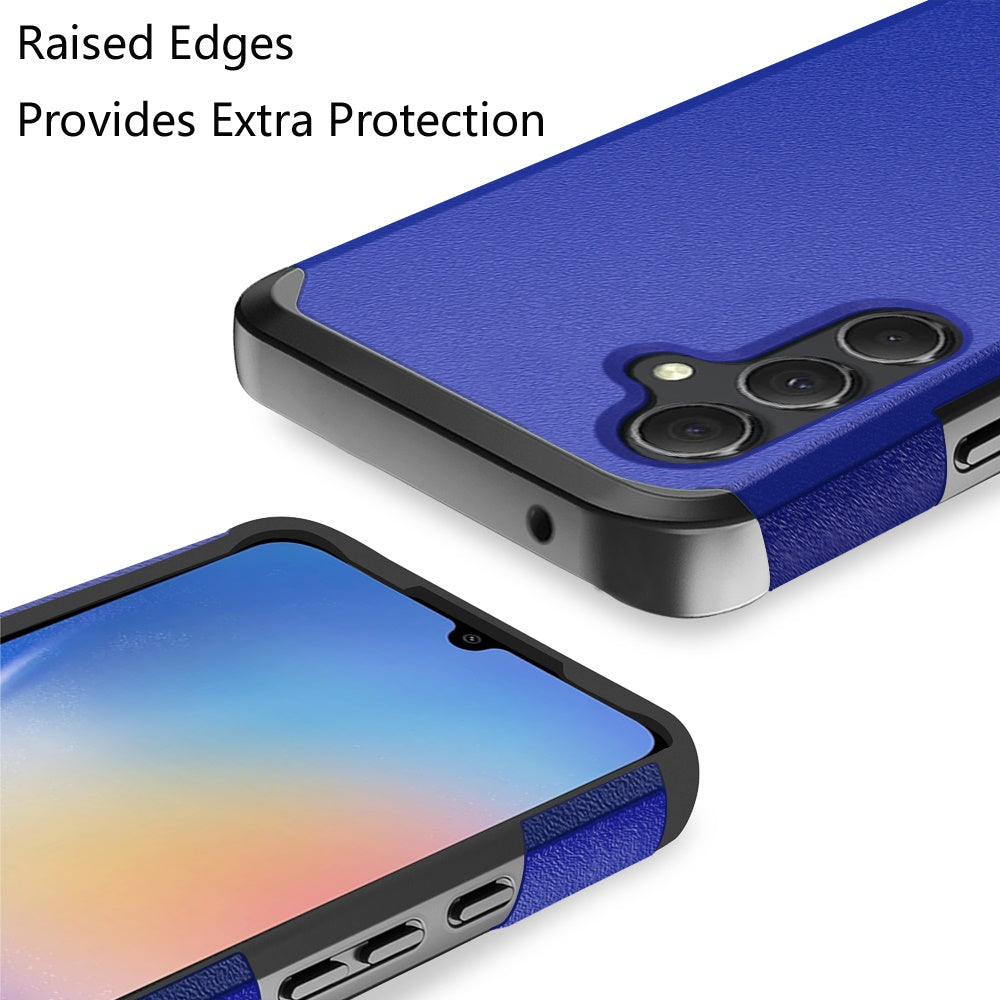 Phone Case for Samsung Galaxy A15 5G Rugged Shockproof Heavy Duty Hybrid Armor Anti Slip Durable Grip Dual Layer Protective Hard Shell Cover Classic Blue