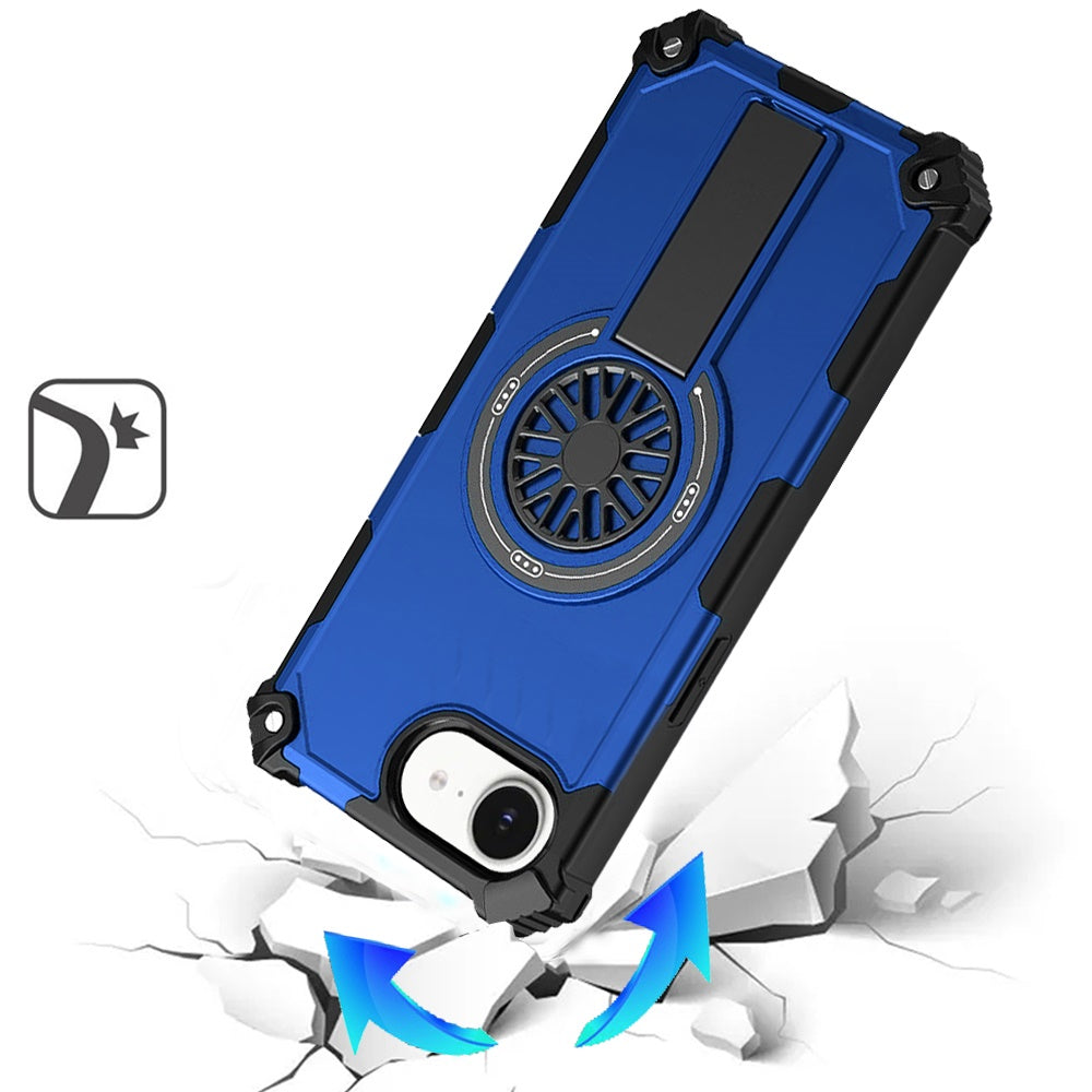 For Samsung Galaxy S26 Ultra Texture Design Invisible Kickstand Case, MagSafe Compatible Hybrid Shockproof Cover, Car Mount Friendly Case Cover