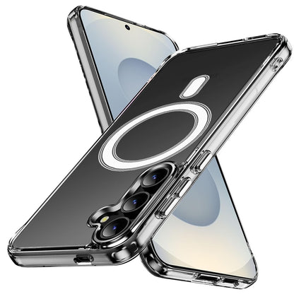 For Samsung Galaxy S26 Clear Magnetic Case with Built-in Magnets Compatible with MagSafe Slim Soft TPU Bumper Case Cover Transparent