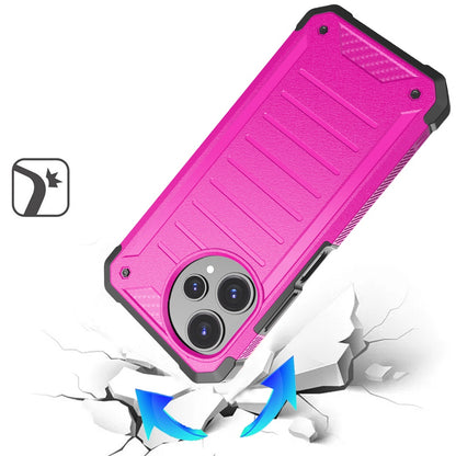 For Cricket Icon Pro 2026 Tough Lined Design Hybrid Shockproof Protective Rugged TPU Hard PC with Durable Grip Case Cover