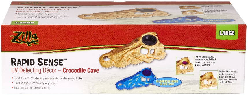 Zilla Rapid Sense Decor Crocodile Skull [Reptile Supplies] Large - 1 count