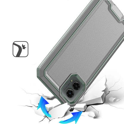 For Motorola Moto G 5G 2024 Premium Fused Hybrid Tough Strong Hard PC TPU Rubber Shockproof Drop Protection Impact Case Cover