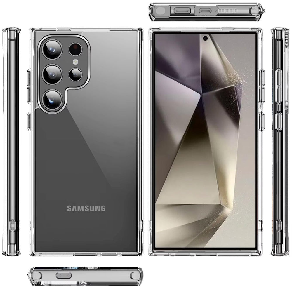 For Samsung Galaxy A52 5G Shockproof Slim Crystal Clear Transparent Hybrid Cover with Enhanced Drop Protection Case Cover Transparent