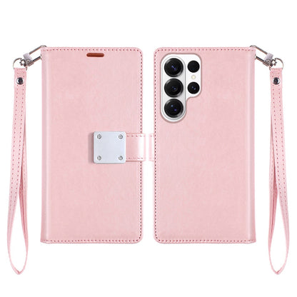 For Samsung Galaxy S26 Ultra Wallet Cases PU Leather with Credit Card /ID /Cash Holder Slot Dual Flip Book Pouch, Stand and Strap Case Cover