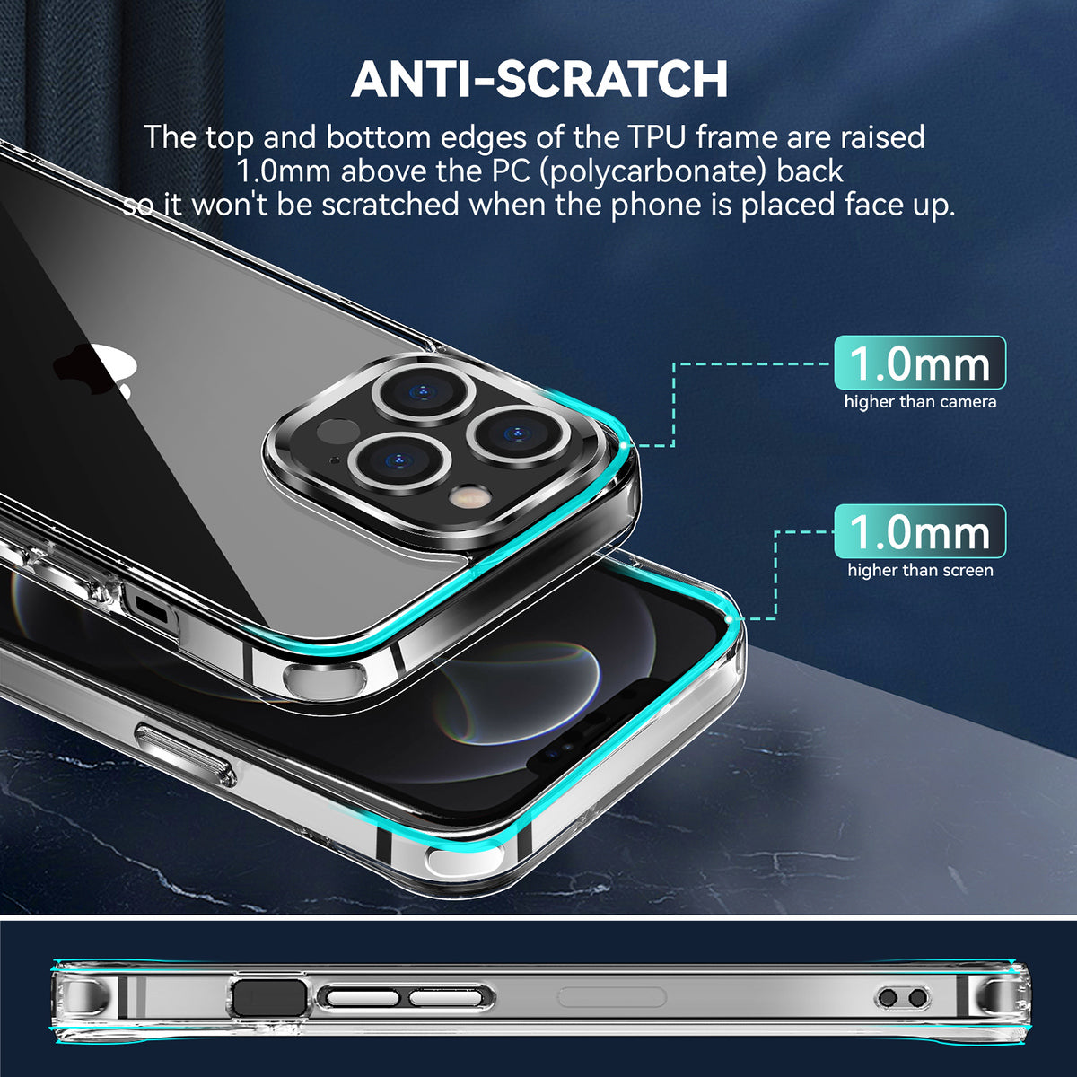 For Apple iPhone 17E /16E Shockproof Slim Crystal Clear Transparent Hybrid Cover with Enhanced Drop Protection Case Cover Clear