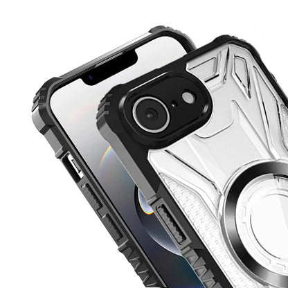 For Apple iPhone 17E /16E MagSafe Compatible Pattern Clear Transparent Rugged Hybrid Magnetic TPU Shockproof Armor Case Cover