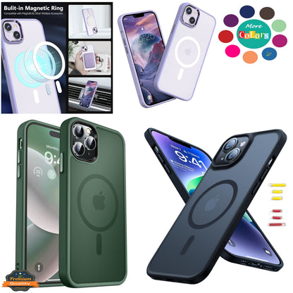 For Samsung Galaxy S26 Ultra Compatible with MagSafe Strong Magnetic Slim Translucent Matte Back TPU Shockproof Design Case Cover