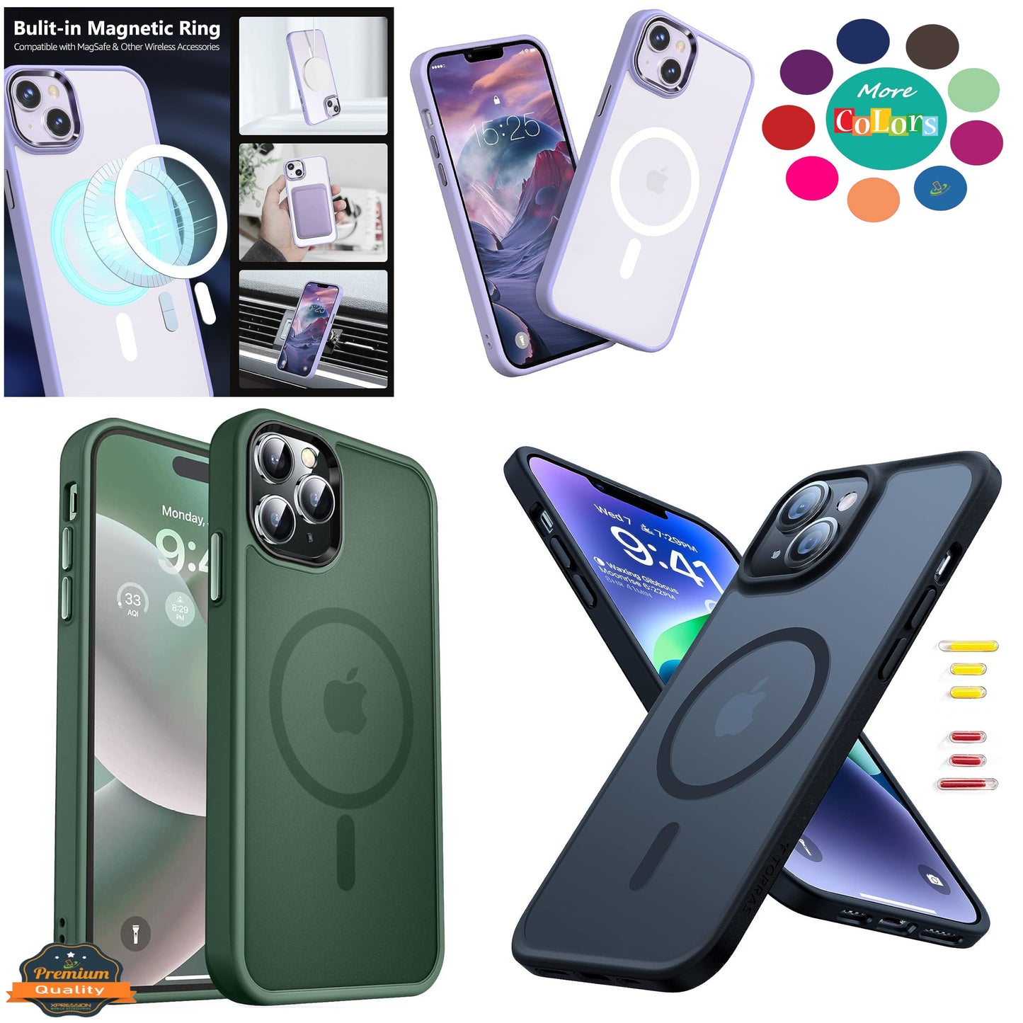 For Samsung Galaxy S26 Compatible with MagSafe Strong Magnetic Slim Translucent Matte Back TPU Shockproof Design Case Cover