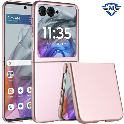 For Motorola Razr 2025 Premium Matte Finish Snap On Slim Flip Hybrid Shockproof Hard PC + Soft Rubber TPU Case Cover