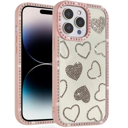 Spread Love Glitter Shimmer Bling Diamond Edge Hybrid Drop Protection Shockproof Design
